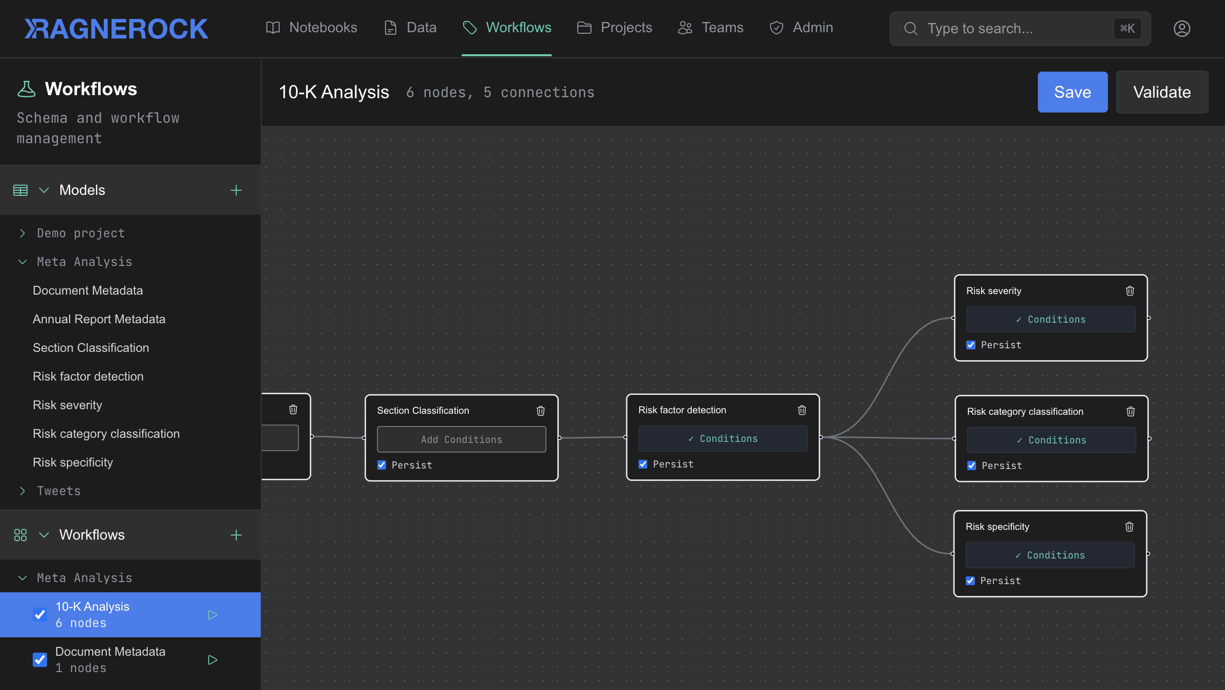 Ragnerock application screenshot