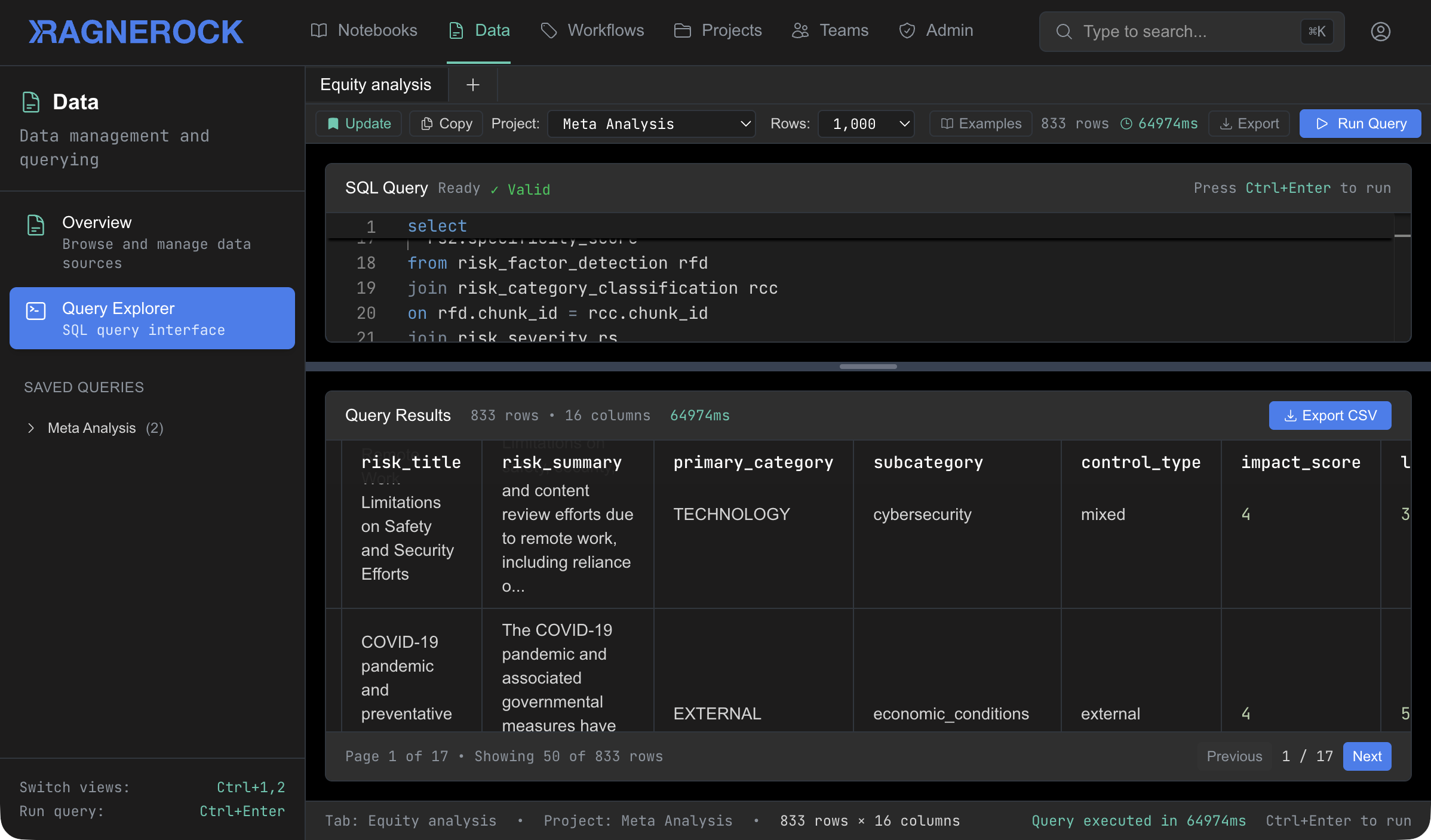 Ragnerock application